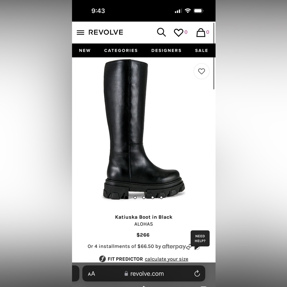 New ALOHAS Katiuska Boot in Black